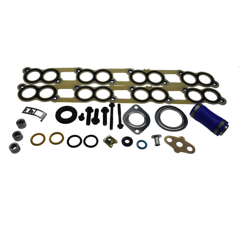 Cooler Gasket Kit with Blue Hose For 04.5-07 Ford 6.0L Powerstroke 3C3Z-9439-AA