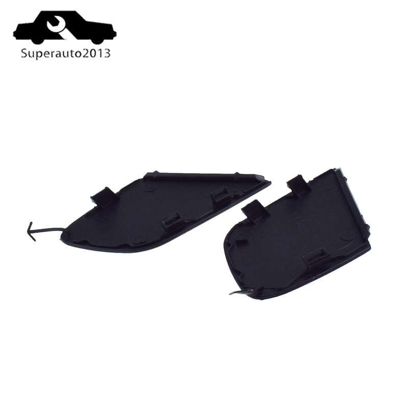 Pair Left Right Side Front Bumper Tow Hook Eye Cover For Lexus CT200h 2014-2017