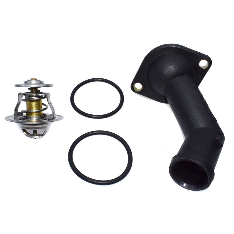 Coolant Thermostat & Housing For VW Golf Jetta Cabrio Passat Scirocco Fox Audi