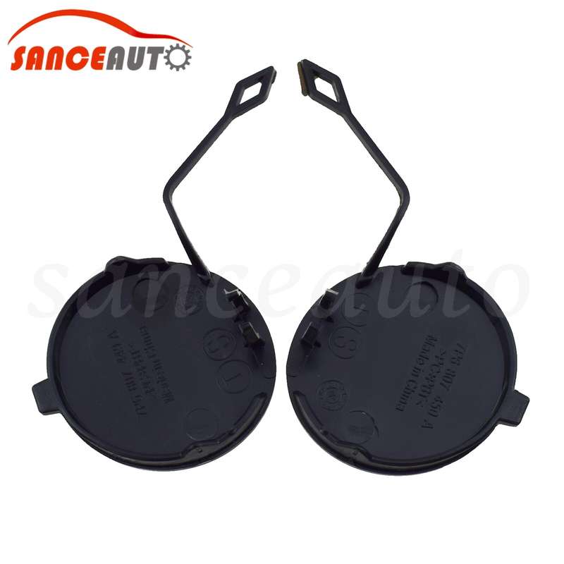 For VW Touareg 11-14 Rear Bumper Tow Hook Eye Cover Cap 7P6807449A 7P6807450A