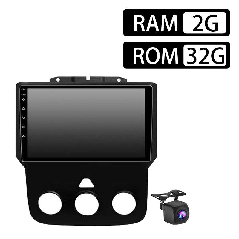 9" Car Radio Touch Screen Stereo GPS Navigation With Camera Fit For Dodge Ram