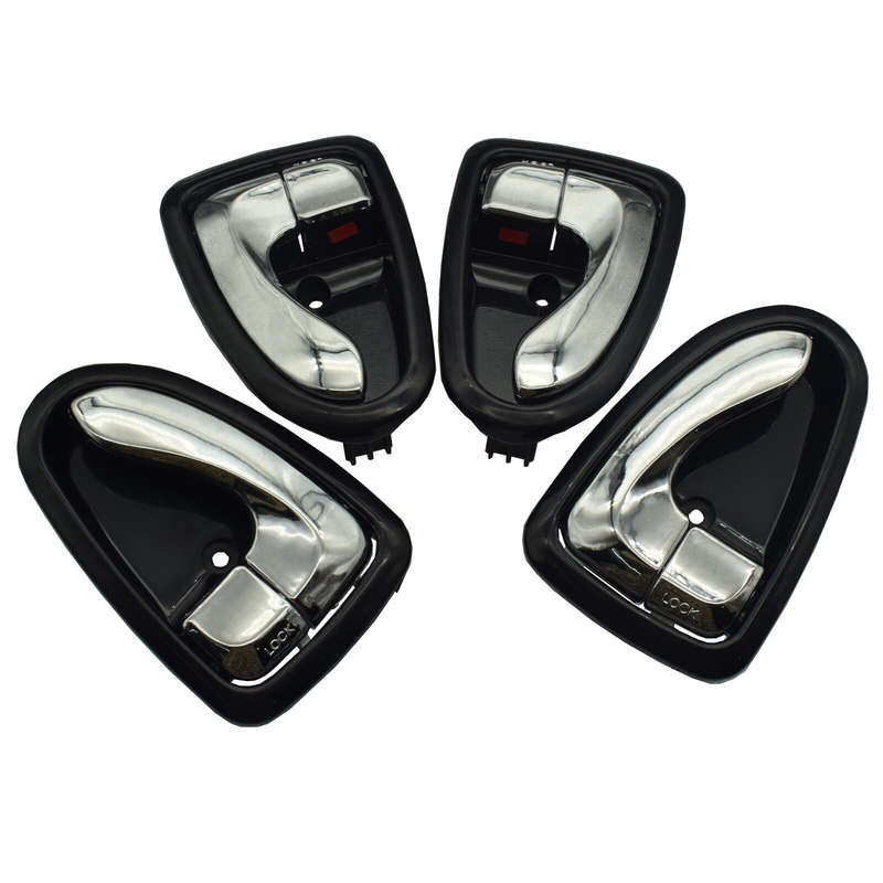 4PCS Left Right LH RH Chrome Inside Door Handle For Hyundai Accent 1.6L 2000-06
