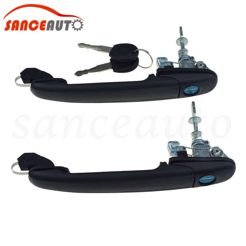 For FORD GALAXY 96-05 VW SHARAN 95-10 Door Handle LH RH W/ 2 Same Keys 6K0837205