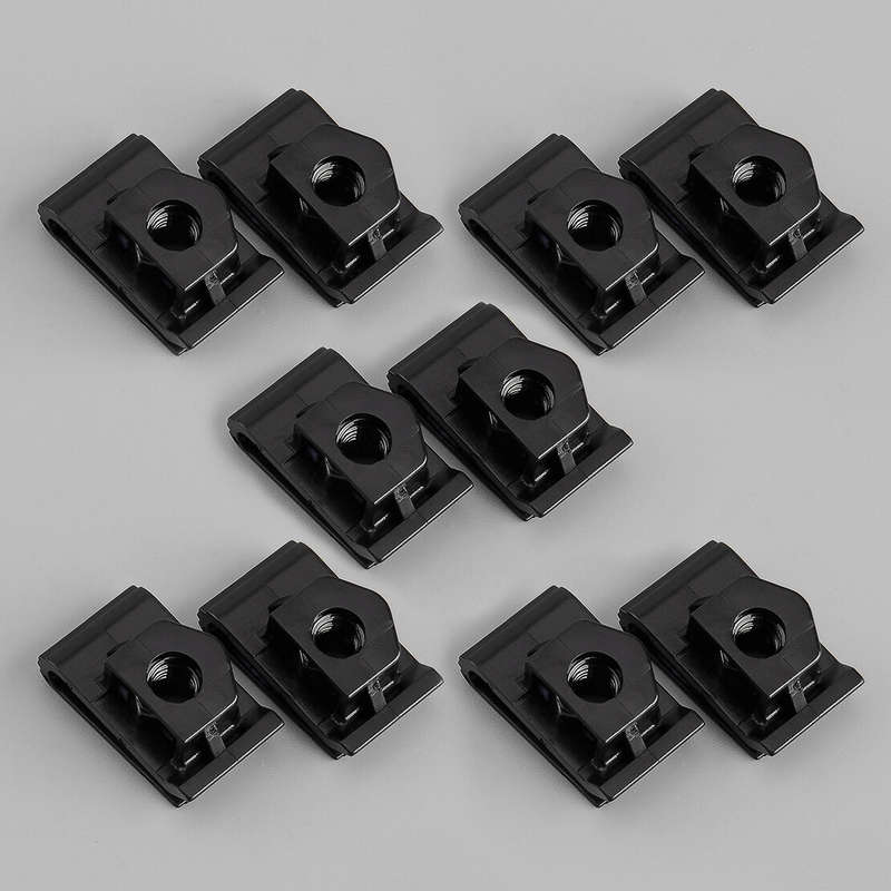 10xLicense Plate Bracket U Nut Retainer Clip Fit for Nissan Infiniti 01241-01051