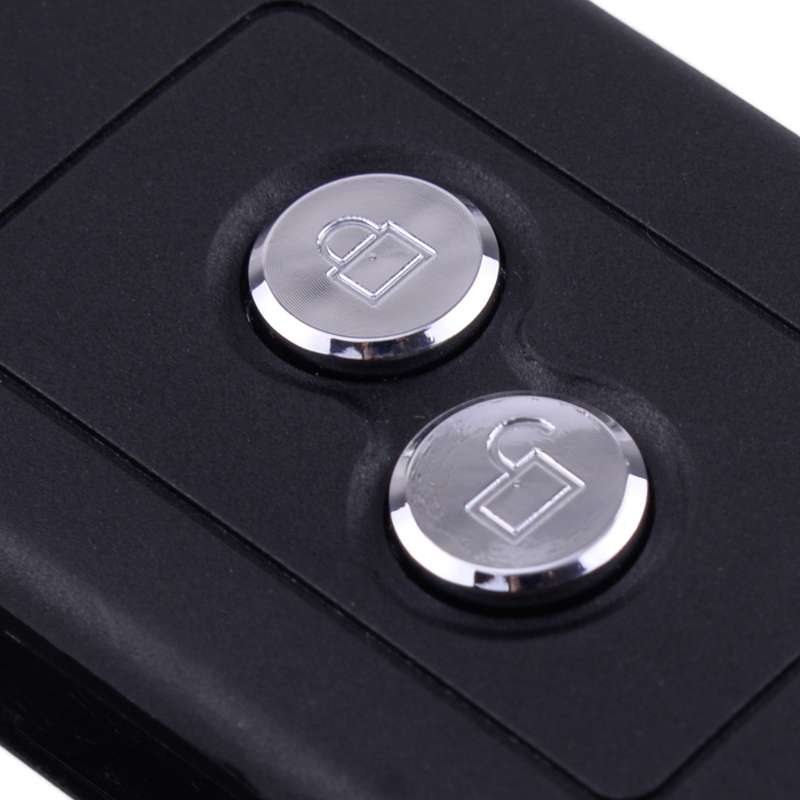 2 Buttons Remote Flip Key Fob Shell Case Uncut Blade Fit for Peugeot 205 206 306