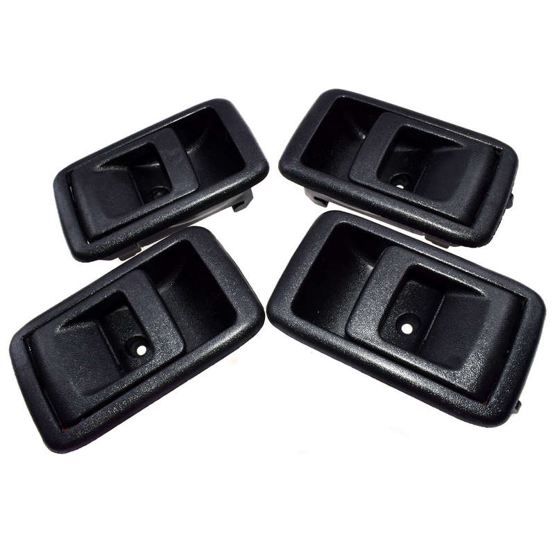 Door Handles Inside Interior Black LH & RH Set 4PCS for Tercel 4Runner Tacoma