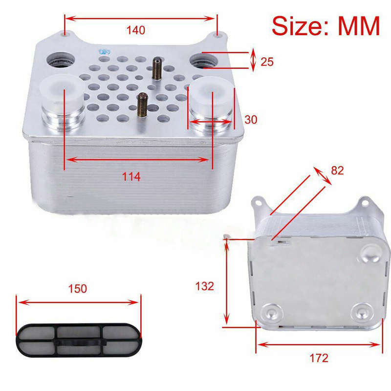 3C3Z6A642CA Upgraded for Ford 6.0 Powerstroke 03-10 Diesel Engine Oil Cooler EGR