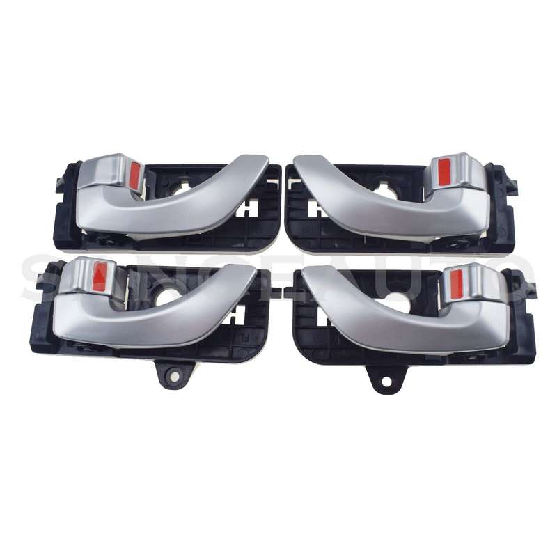 Silver Inside Interior Door Handle Front Rear LH RH For 2005-2008 Hyundai Sonata
