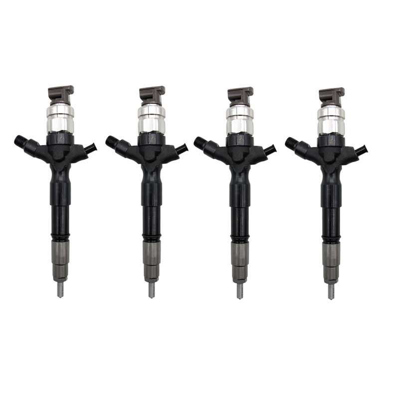 4Pcs 295900-0200 Fuel Injector For Toyota Diesel Engine 1KD-FTV D-4D 23670-30440
