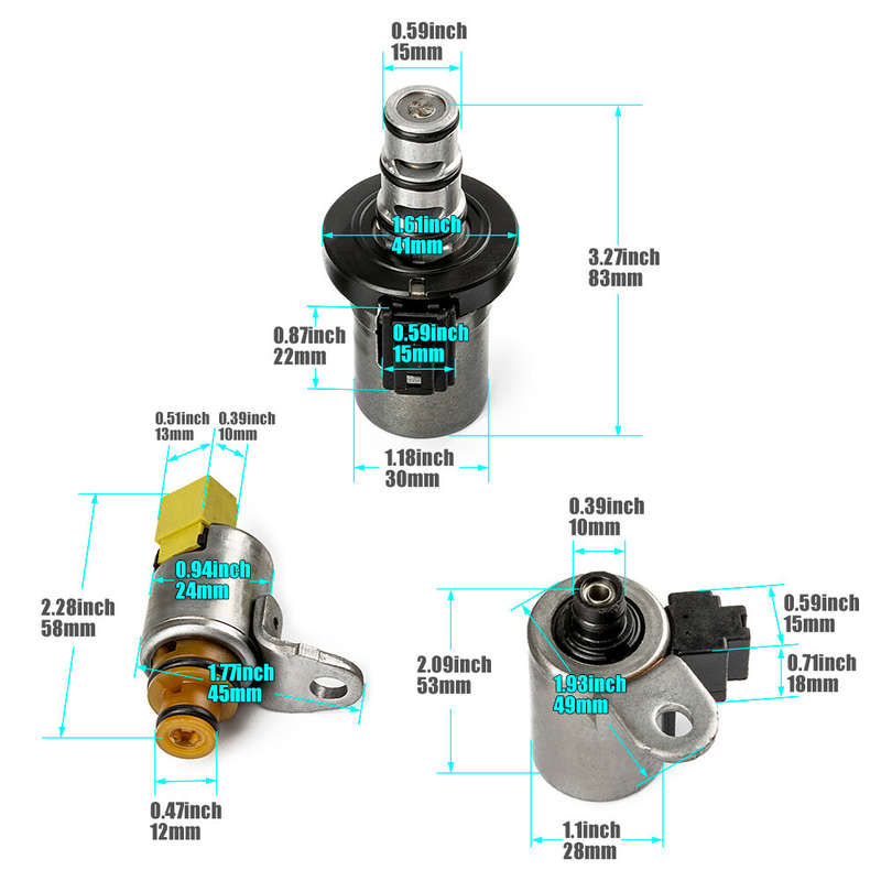 6 pcs Transmission Solenoid Kit For Mazda 2 3 5 6 CX-7 MPV 48420K-R 4F27E
