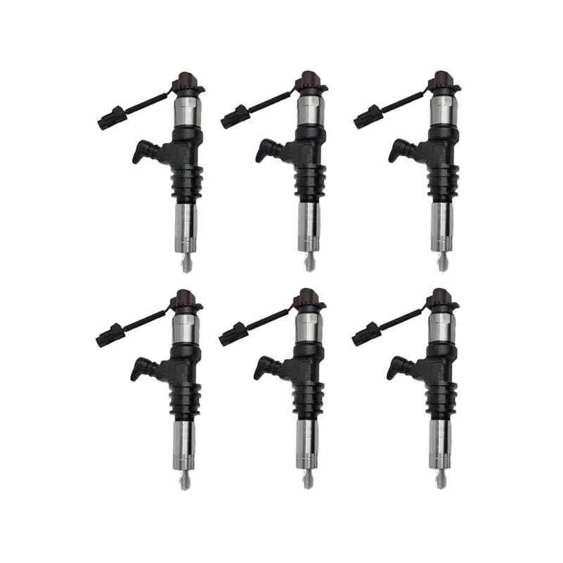 6Pcs ME302143 095000-5450 Rail Fuel Injectors For MITSUBISHI 6M60 Fuso Common