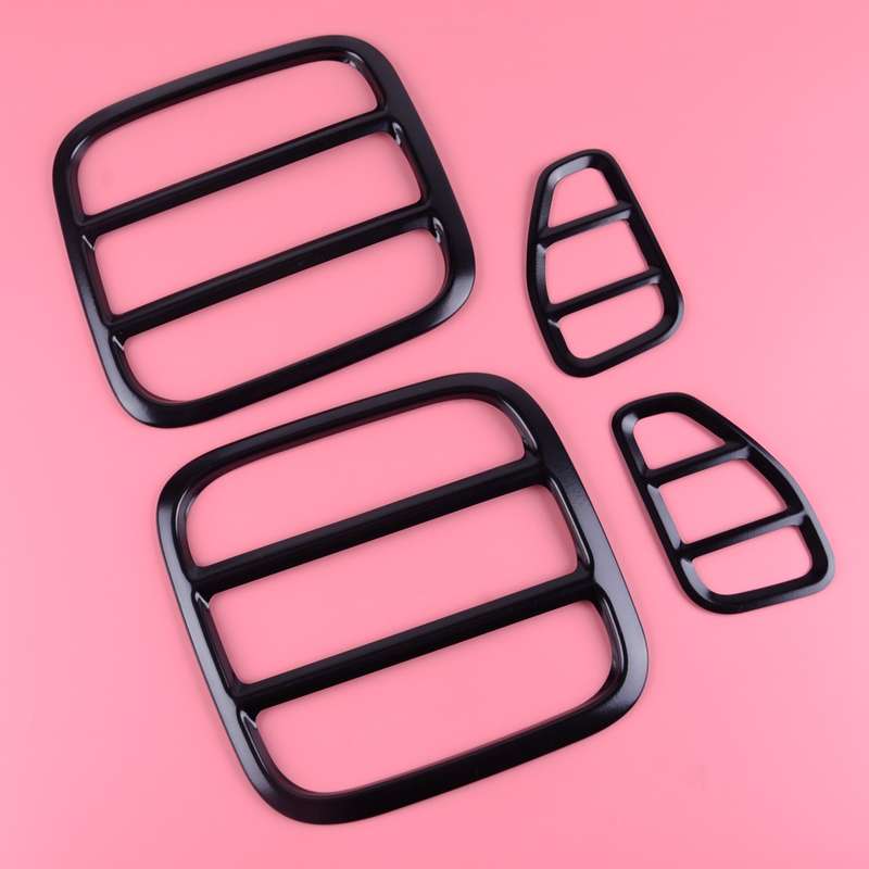 4x Black Iron Tail Light Cover Rear Taillight Guard fit for Jeep Renegade 15-17