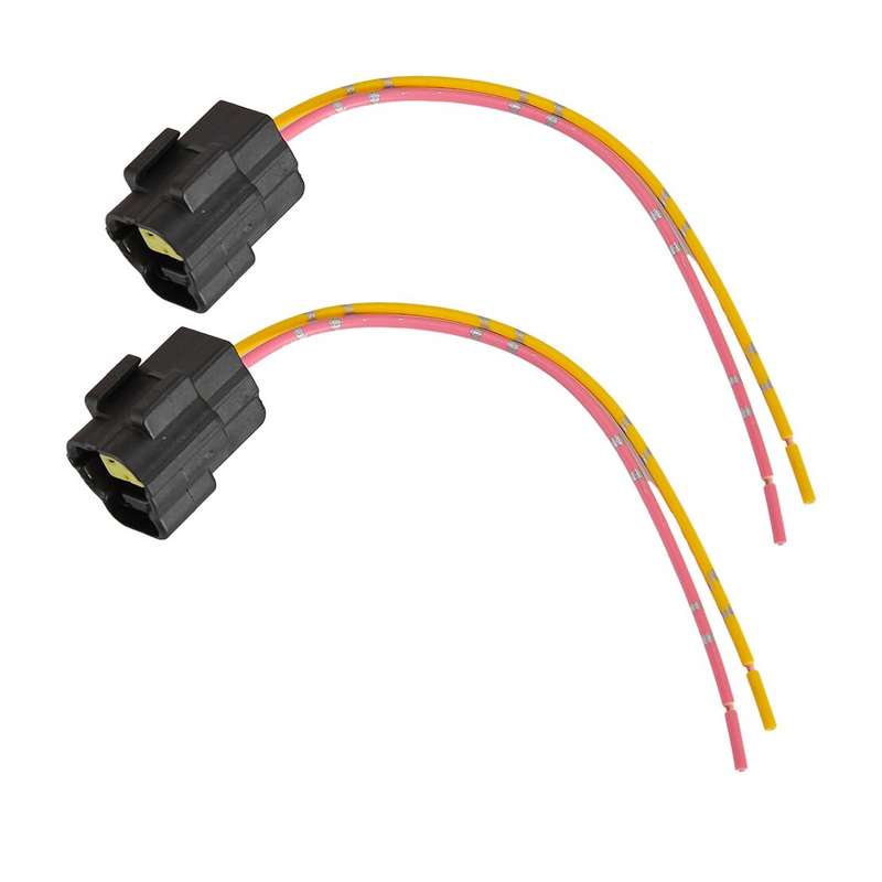 2x Solenoid Valve Plug Connector Fit For Kobelco SK-8 SK200-8 SK-6E Excavator