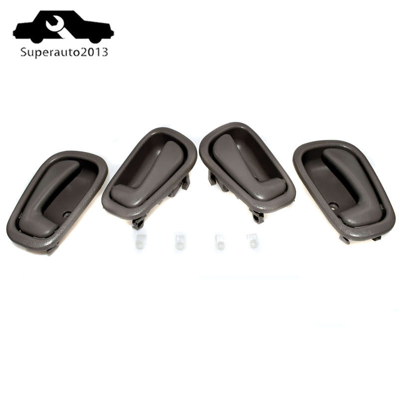 4X Inside Door Handles Front Rear Left Right Gray For Toyota Corolla 1998-02 New