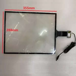 355*288mm 17 inch Multi Touch Capacitive Screen 4:3 Panel + USB Controller Kit