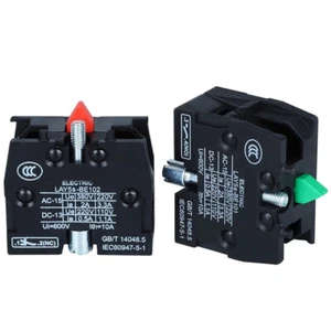 10PCS for DELIXI Button switch base LAY5-BE101 (LAY5s-BE101) 1NO LAY5-BE102 1NC