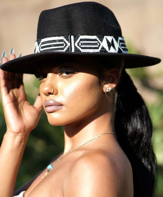 Zulu Beaded Fedora Hat | ladies Fedora Hat| Beaded Hat| Beaded Fedora Hat| Beaded Fedora| women Hat