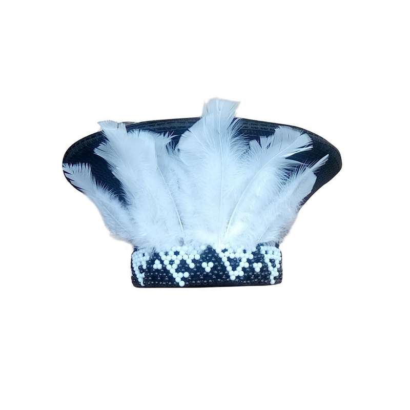 Large Zulu Hat African Hat Isicholo African Bucket Hat Gold Zulu Hat Black and Gold Zulu