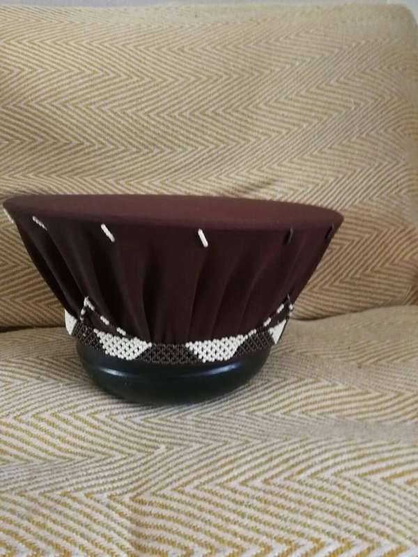 Handmade Zulu ladies bucket hat - Isicholo