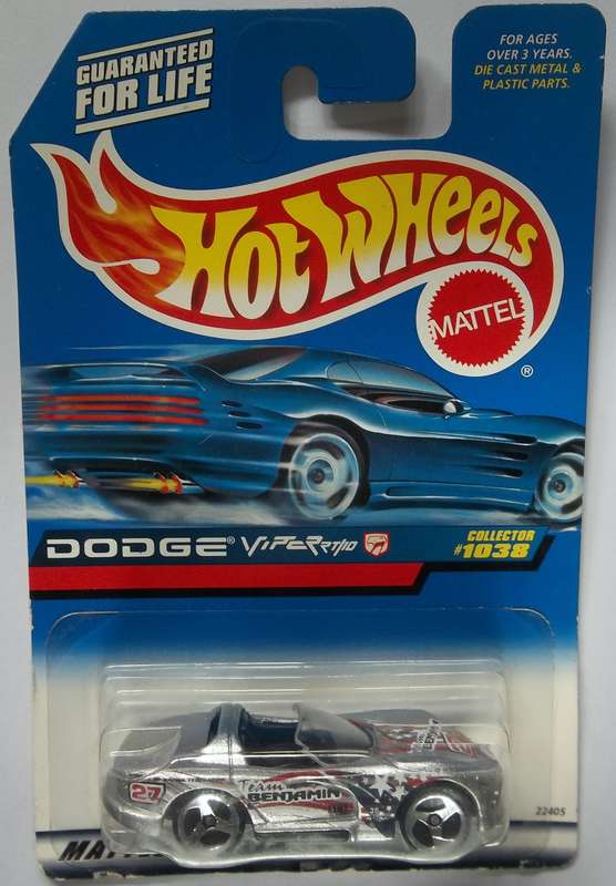 Hot Wheels Dodge Viper RT 10 (1998) Sealed on card ( Matchbox Scale ) HOTWHEELS