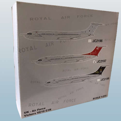 1:200 Scale, Royal Airforce Vickers VC-10 C1K, Diecast Display Aircraft Model