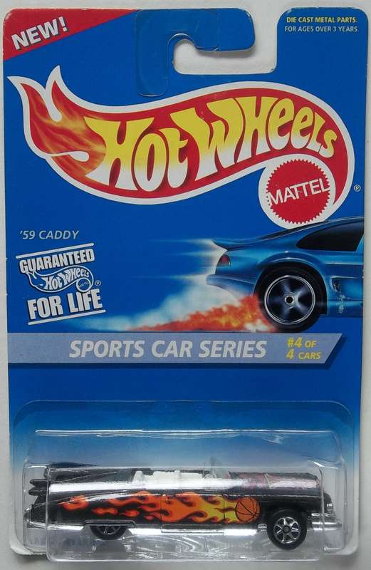 Hot Wheels Sports Car Series '59 Caddy 1996 ( Matchbox Scale ) HOTWHEELS