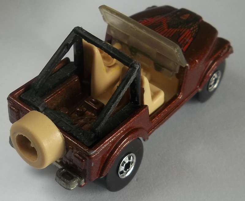 Hot Wheels Jeep Matchbox Scale Model Car Made in 1981 Vinage Model HOTWHEELS