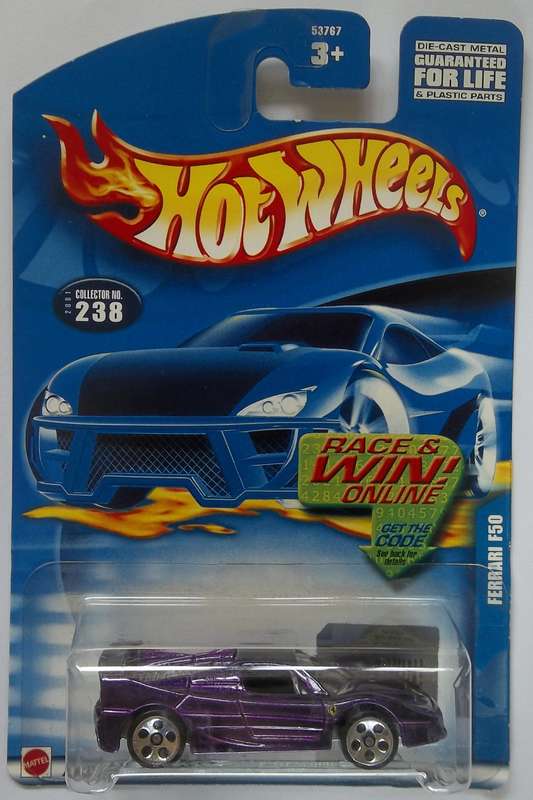 Hot Wheels Hot Wheels Ferrari F50 (Metal Base) Like Matchbox Scale Model Car Made in 2001 HOTWHEELS