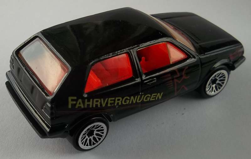 Hot Wheels Volkswagen Golf GTi HOTWHEELS Like Matchbox scale 1989 Black Colour