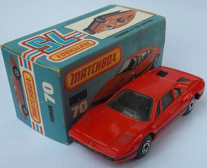 Matchbox Lesney Superfast #70 Ferrari 308 GTB Made in England 1981 Boxed Vintage