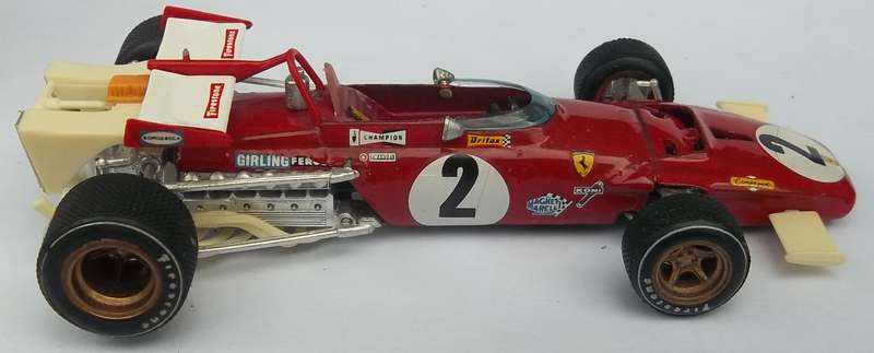Brumm Ferrari F-1 Vintage Racing Car Made in Italy 1/43 Scale Similar scale to Dinky