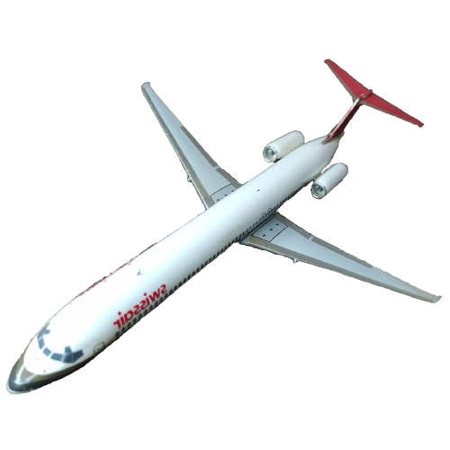 1:200 Scale, McDonnell Douglas MD-81 (DC-9-81) Swissair, Diecast Display Model Aircraft