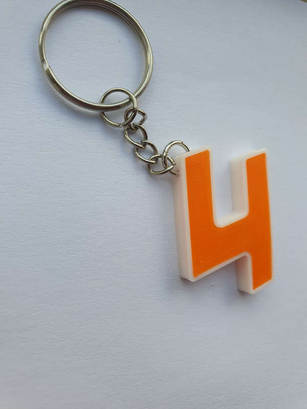 Lando Norris Number Keychain - 3D Printed