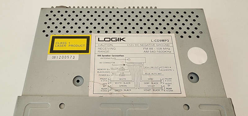 Logik Card Radio Head Unit | AM/FM Radio & CD Player | Complete with Harness & Accessories