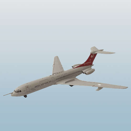 1:200 Scale, Royal Airforce Vickers VC-10 C1K, Diecast Display Aircraft Model