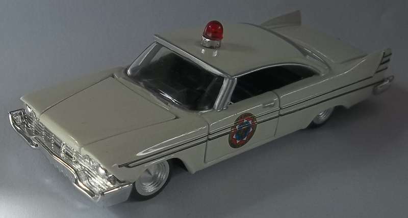 Racing Champions 1957 Plymouth Fury Similar scale to Matchbox roughly 1/64 Rubber tyres