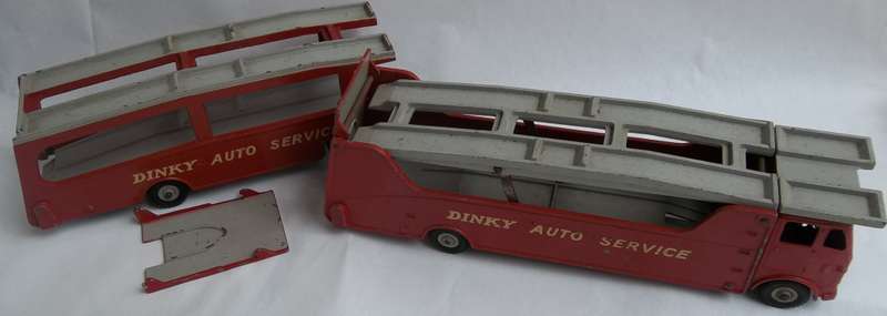 Dinky Toys #984 Car Carrier & #985 Trailer (2 Models) Vintage 1958 SUPERTOYS Rare