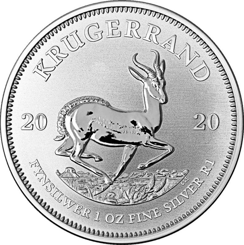 Uncirculated 1 oz 2020 SILVER KRUGER COIN in Direct Fit Air-Tite Coin Protector * THE COVID COIN *