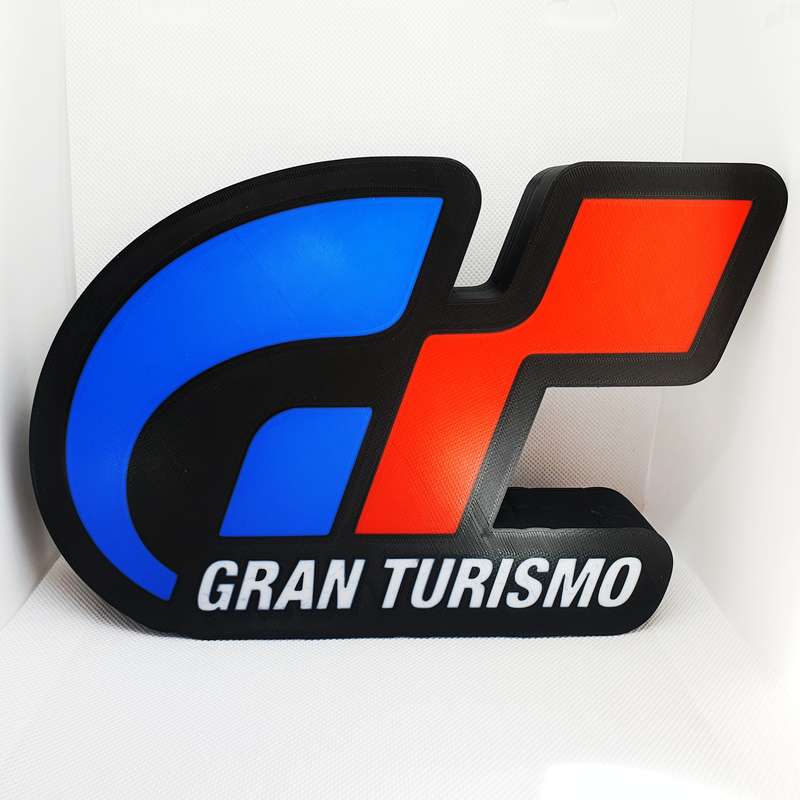 Gran Turismo Logo Stand - 3D Printed