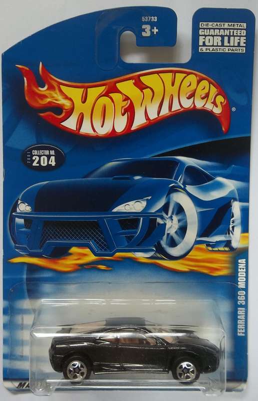Hot Wheels Ferrari 360 Modena (Metal Base) Like Matchbox Scale Model Car Made in 2001 HOTWHEELS