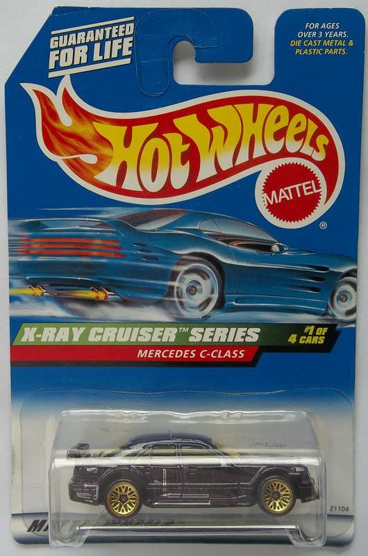 Hot Wheels X-RAY CRUISERS Mercedes C Class 1998 HOTWHEELS Matchbox Boxed Model Car