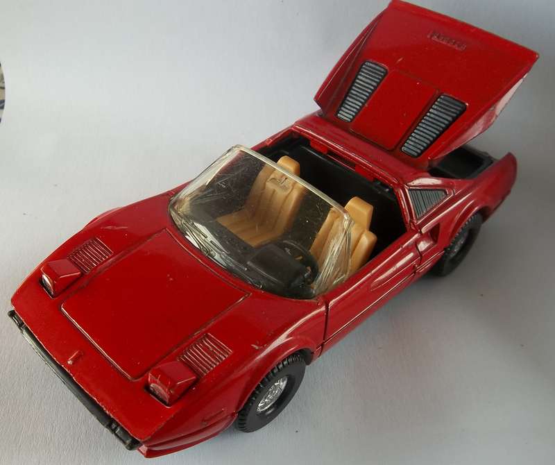 Corgi Toys Ferrari 308 GTS  Made in England Vintage Model Car 1980s Classic Magnum P.I shape vintage
