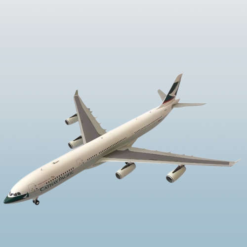 1:200 Scale, Cathay Pacific, Airbus A340-300, Diecast Display Model Aircraft