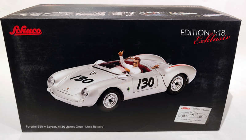 **NEW** 1/18 Schuco Limited Edition 1955 Porsche 550A Spider #130 James Dean (Little Bastard)