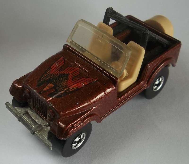 Hot Wheels Jeep Matchbox Scale Model Car Made in 1981 Vinage Model HOTWHEELS