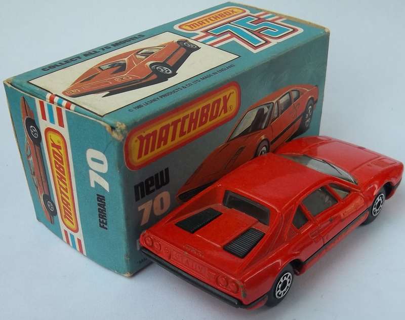 Matchbox Lesney Superfast #70 Ferrari 308 GTB Made in England 1981 Boxed Vintage