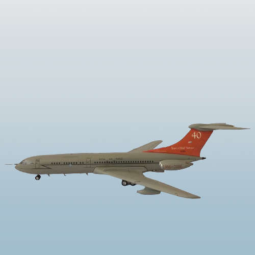 1:200 Scale, Royal Airforce, Vickers VC-10, Display Aircraft Model Aircraft