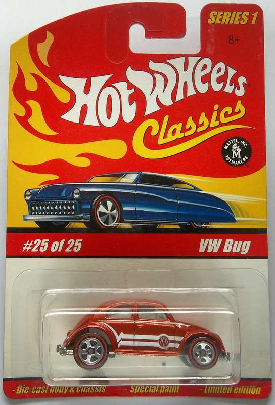 Hot Wheels Classics Series 1 VW Volkswagen Bug Beetle like Matchbox HOT WHEELS FULL METAL