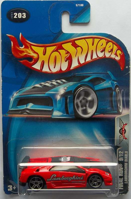 Hot Wheels FINAL RUN Lamborghini Diablo (LAST RUN) 2003 HOTWHEELS Like Matchbox SEALED