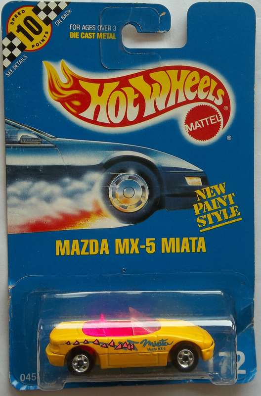 1990 Hot Wheels Mazda MX 5 Miata Like Matchbox 1:64 HOTWHEELS VINTAGE SEALED MODEL